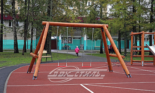 Качели маятниковые ЭКО К-33 с цепными подвесами Тип-2.  �2